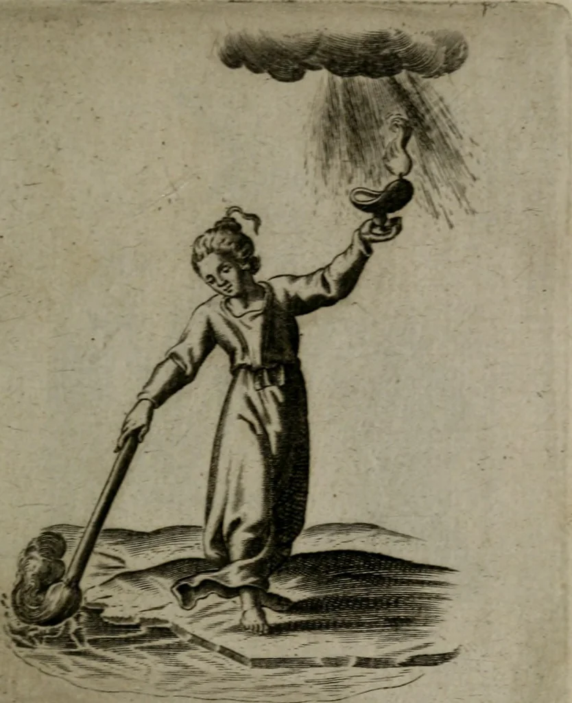An illustration from Les emblemes d'amour diuin et humain ensemble : expliquez par des vers françois, 1640, leaf 68