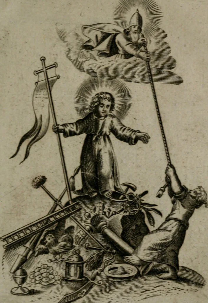 An illustration from Les emblemes d'amour diuin et humain ensemble : expliquez par des vers françois, 1640, leaf 8