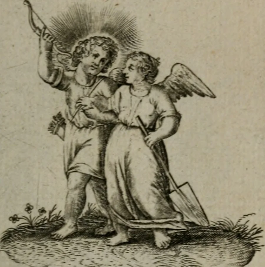 An illustration from Les emblemes d'amour diuin et humain ensemble : expliquez par des vers françois, 1640, leaf 80