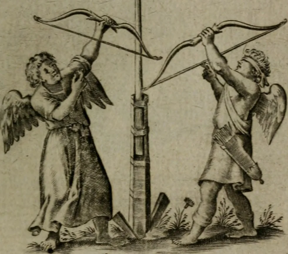An illustration from Les emblemes d'amour diuin et humain ensemble : expliquez par des vers françois, 1640, leaf 82