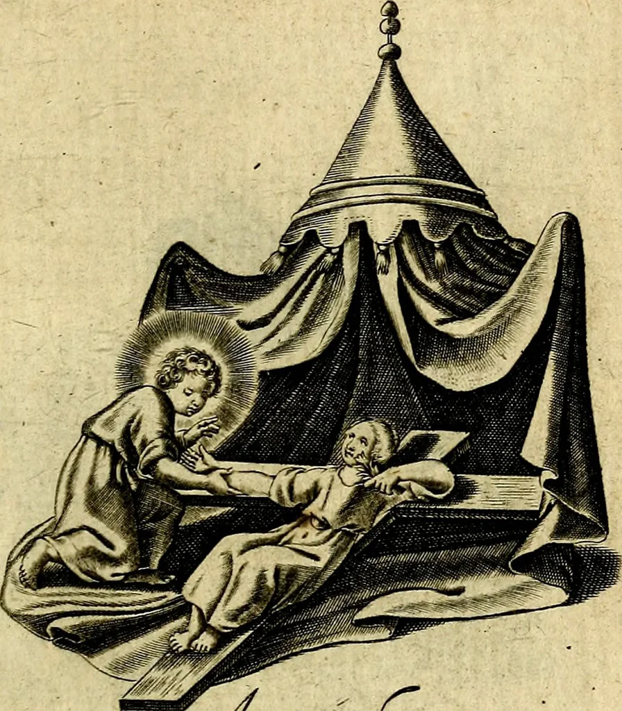 An illustration from Les emblemes d'amour divin et humain ensemble : expliquez par des vers françois, 1640, leaf 100