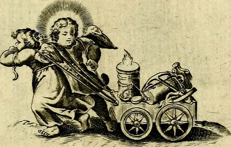 An illustration from Les emblemes d'amour divin et humain ensemble : expliquez par des vers françois, 1640, leaf 108