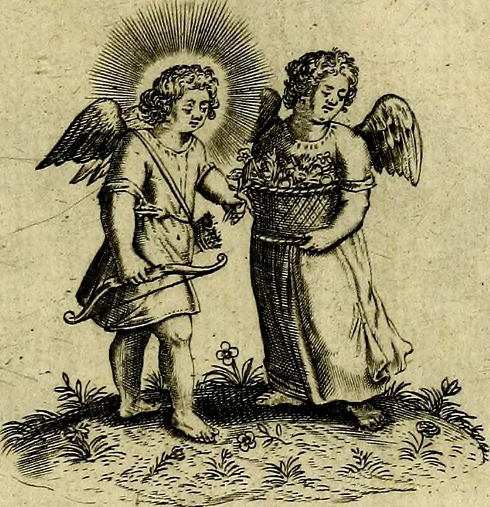 An illustration from Les emblemes d'amour divin et humain ensemble : expliquez par des vers françois, 1640, leaf 122