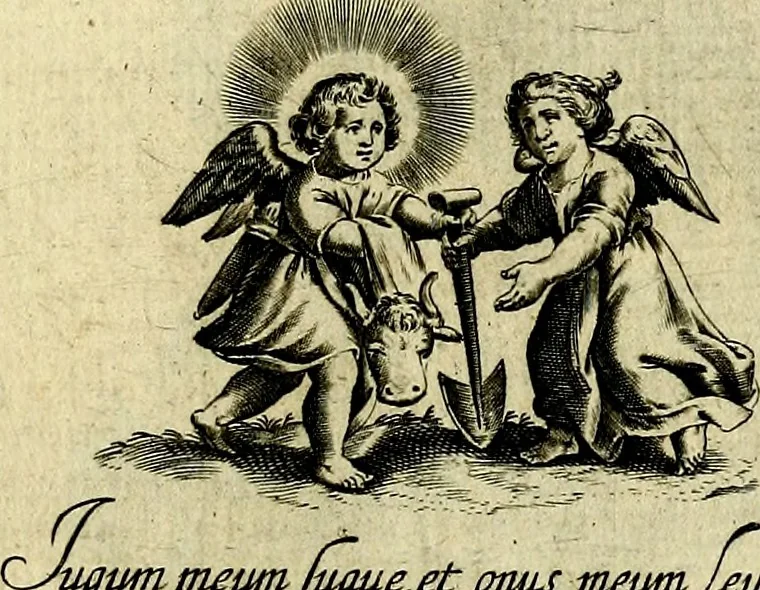An illustration from Les emblemes d'amour divin et humain ensemble : expliquez par des vers françois, 1640, leaf 140