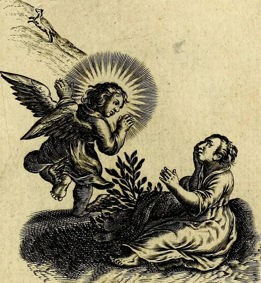 An illustration from Les emblemes d'amour divin et humain ensemble : expliquez par des vers françois, 1640, leaf 150