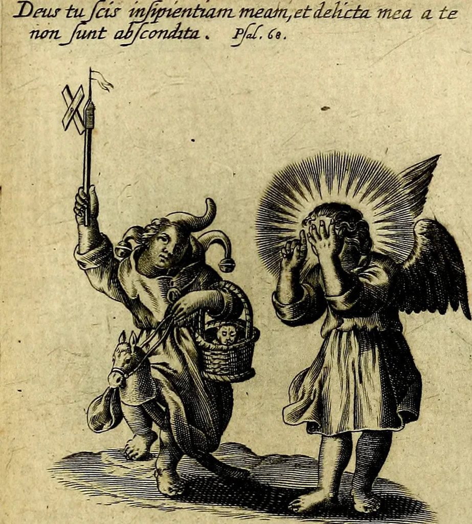 An illustration from Les emblemes d'amour divin et humain ensemble : expliquez par des vers françois, 1640, leaf 152