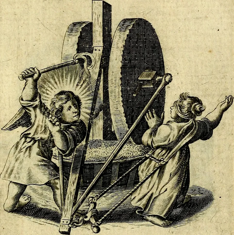 An illustration from Les emblemes d'amour divin et humain ensemble : expliquez par des vers françois, 1640, leaf 156