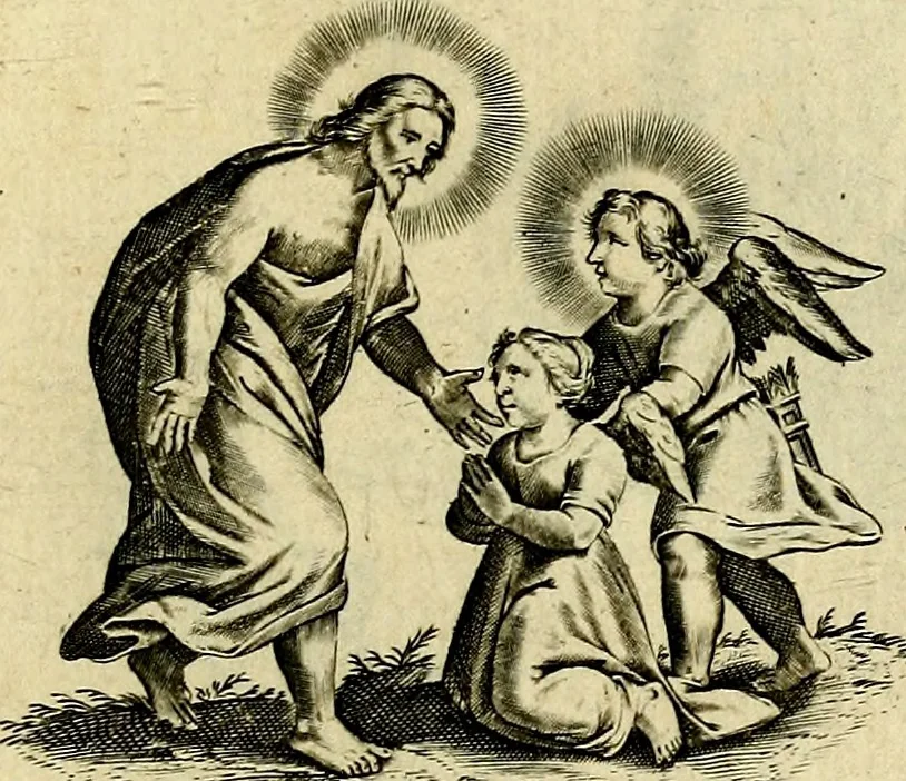 An illustration from Les emblemes d'amour divin et humain ensemble : expliquez par des vers françois, 1640, leaf 16