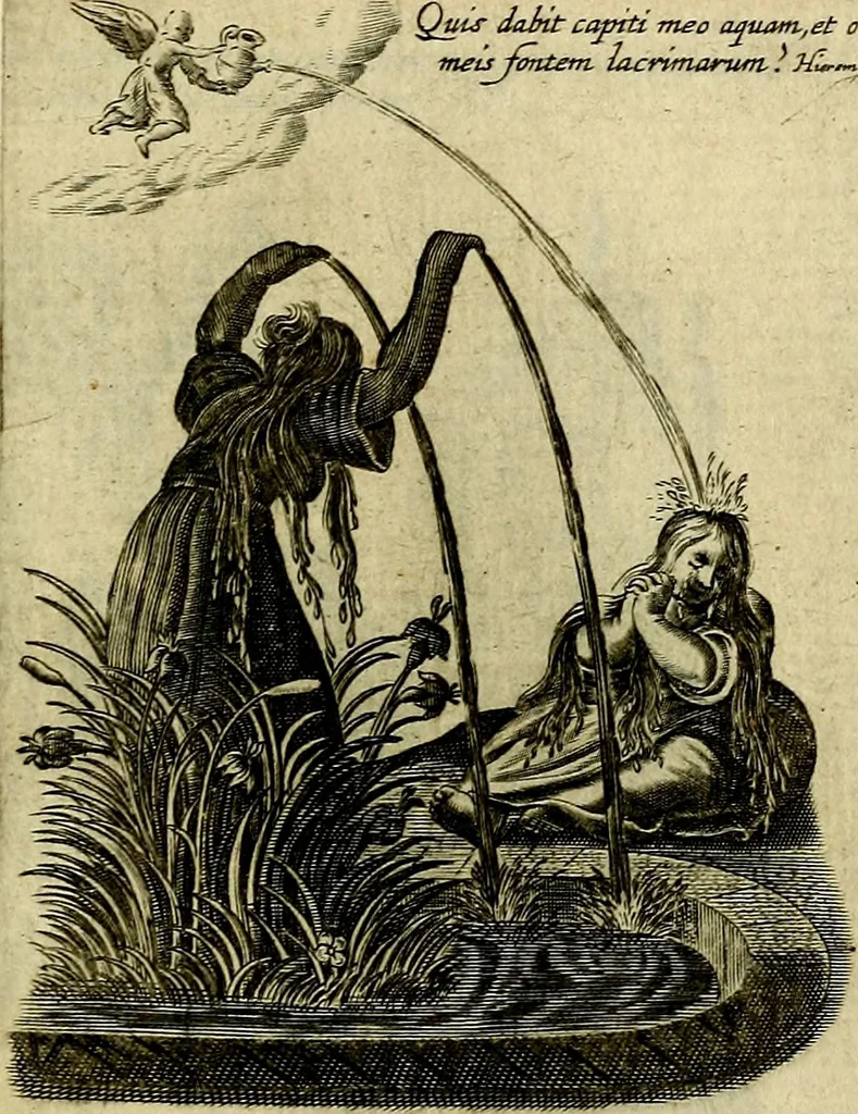 An illustration from Les emblemes d'amour divin et humain ensemble : expliquez par des vers françois, 1640, leaf 166