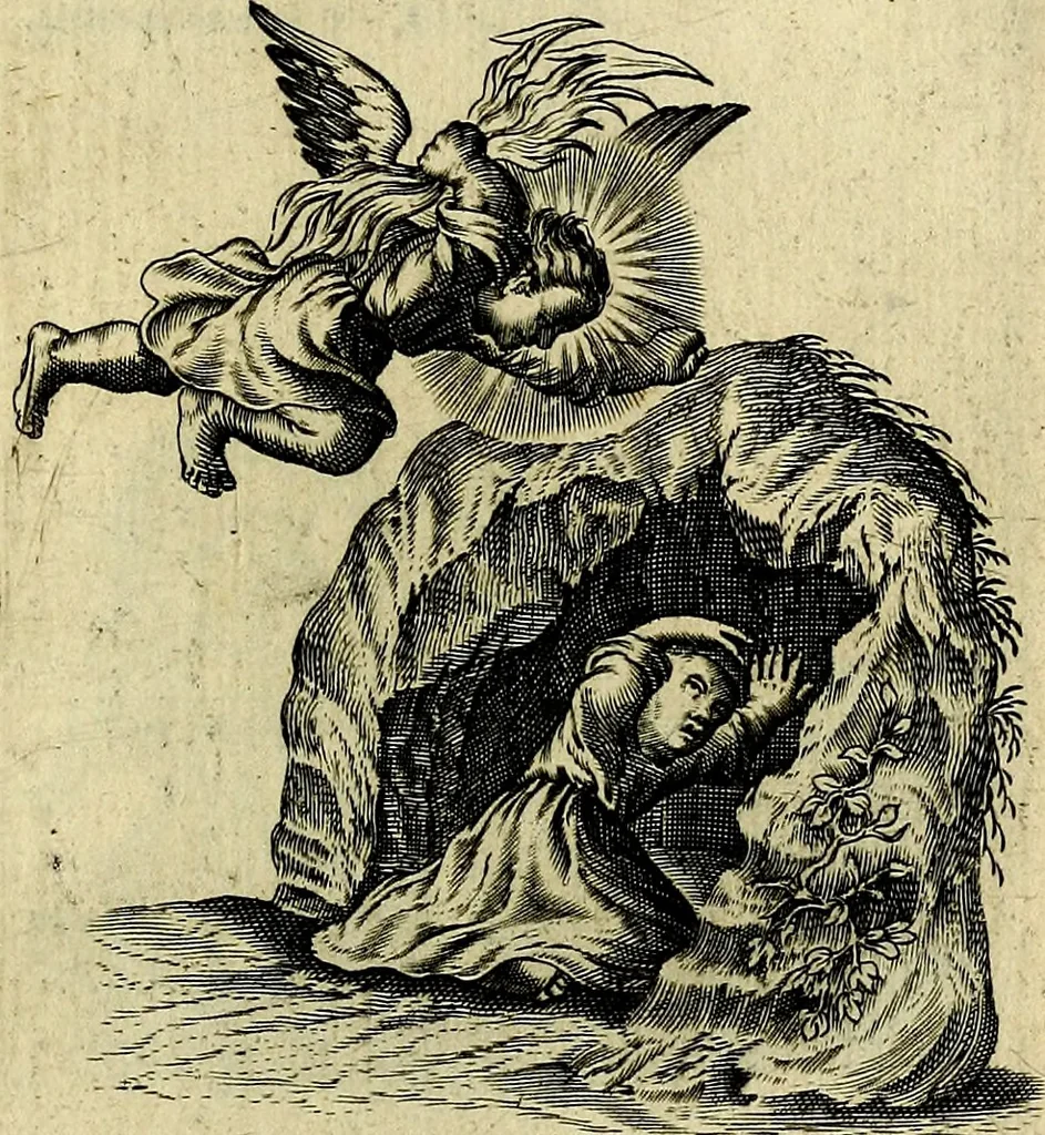 An illustration from Les emblemes d'amour divin et humain ensemble : expliquez par des vers françois, 1640, leaf 172