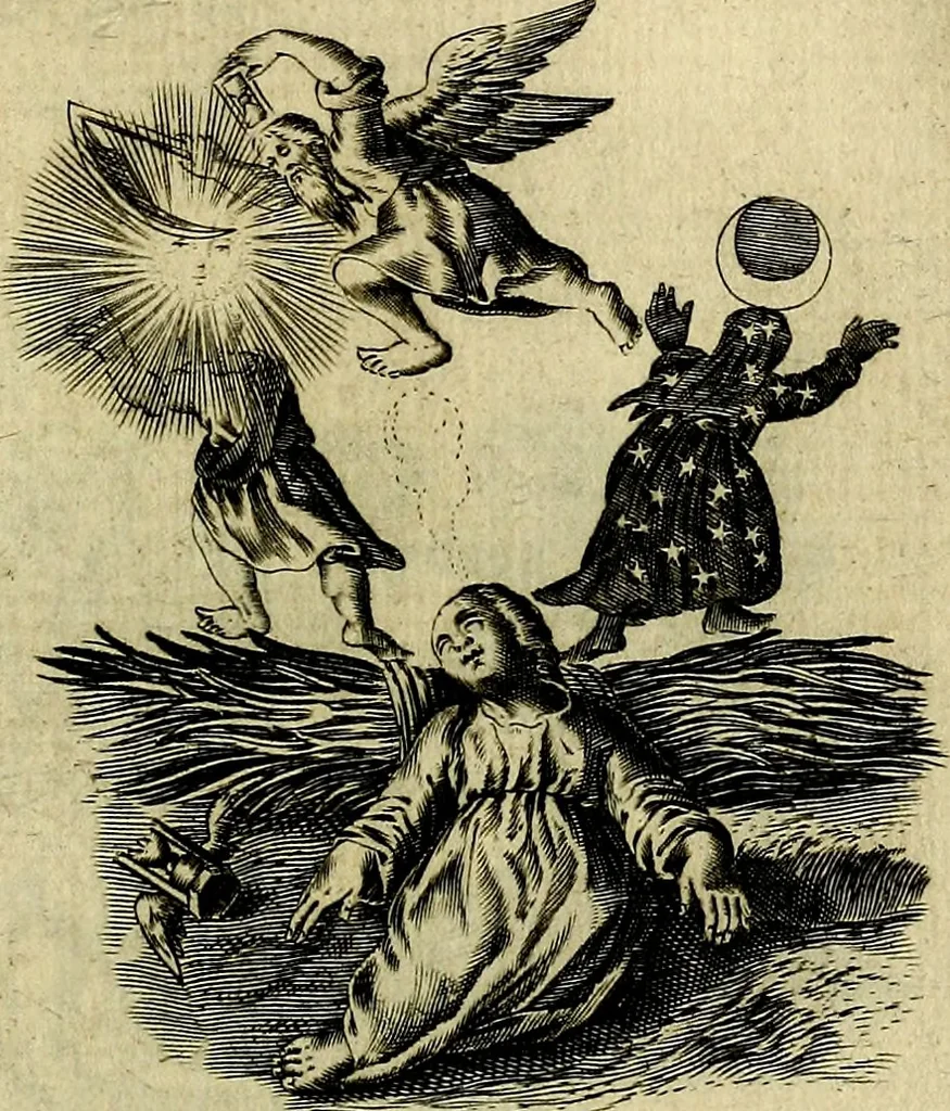 An illustration from Les emblemes d'amour divin et humain ensemble : expliquez par des vers françois, 1640, leaf 178