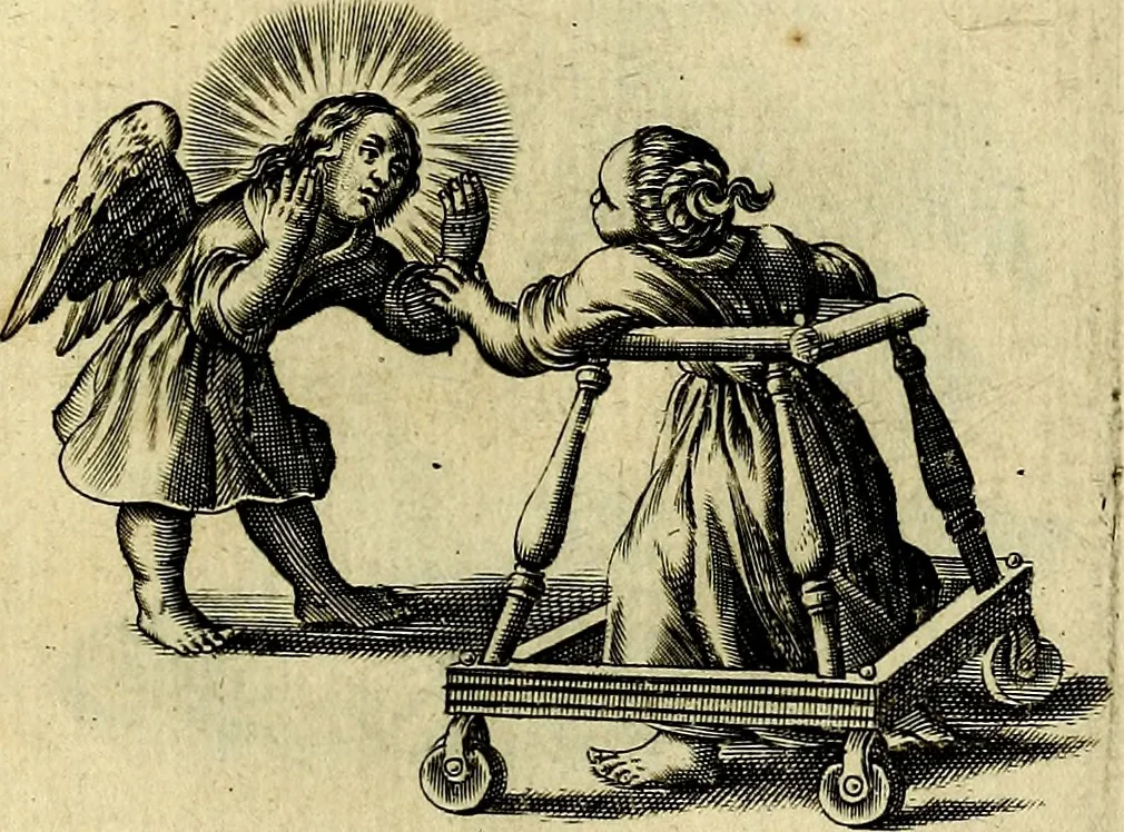 An illustration from Les emblemes d'amour divin et humain ensemble : expliquez par des vers françois, 1640, leaf 184