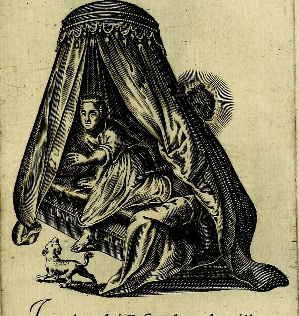 An illustration from Les emblemes d'amour divin et humain ensemble : expliquez par des vers françois, 1640, leaf 198