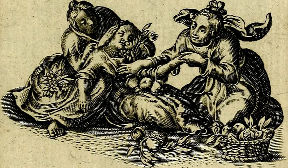An illustration from Les emblemes d'amour divin et humain ensemble : expliquez par des vers françois, 1640, leaf 206