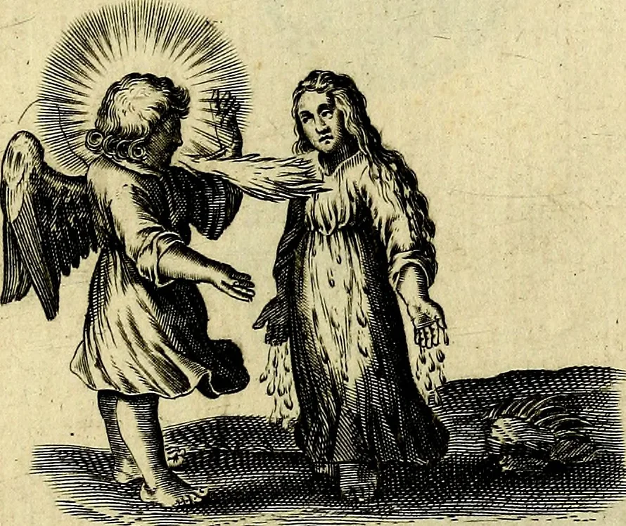 An illustration from Les emblemes d'amour divin et humain ensemble : expliquez par des vers françois, 1640, leaf 212