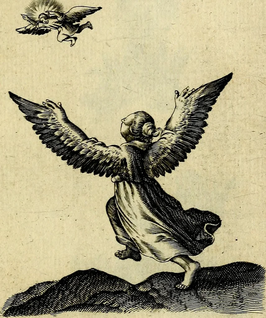 An illustration from Les emblemes d'amour divin et humain ensemble : expliquez par des vers françois, 1640, leaf 228