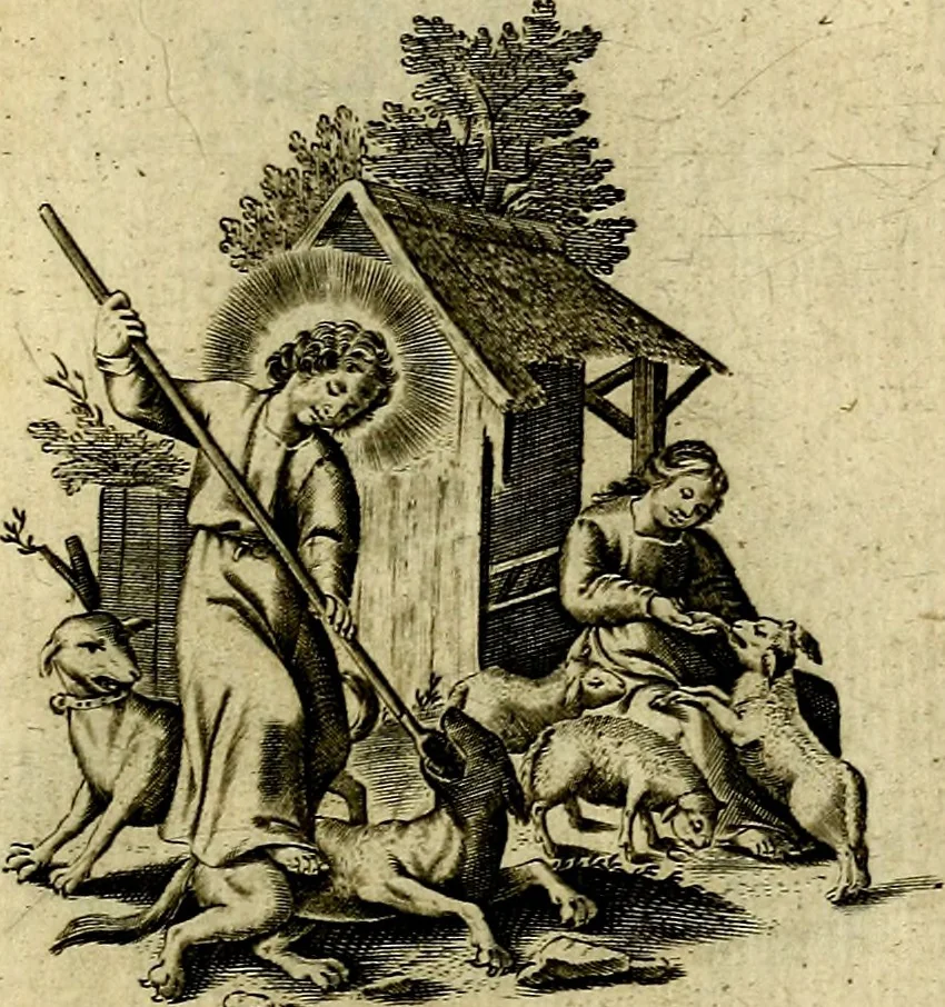 An illustration from Les emblemes d'amour divin et humain ensemble : expliquez par des vers françois, 1640, leaf 38
