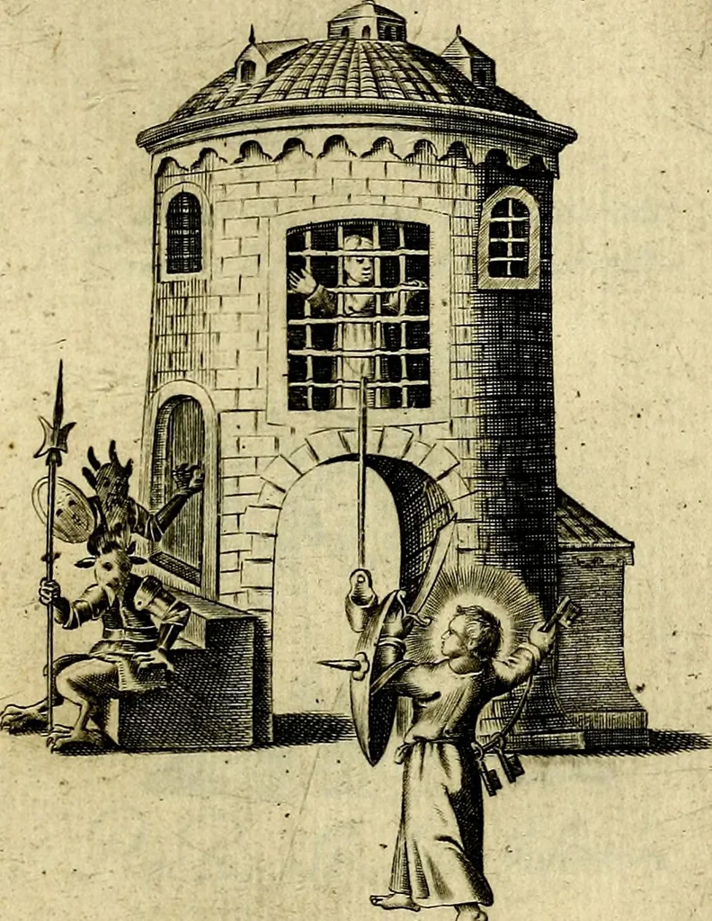 An illustration from Les emblemes d'amour divin et humain ensemble : expliquez par des vers françois, 1640, leaf 42