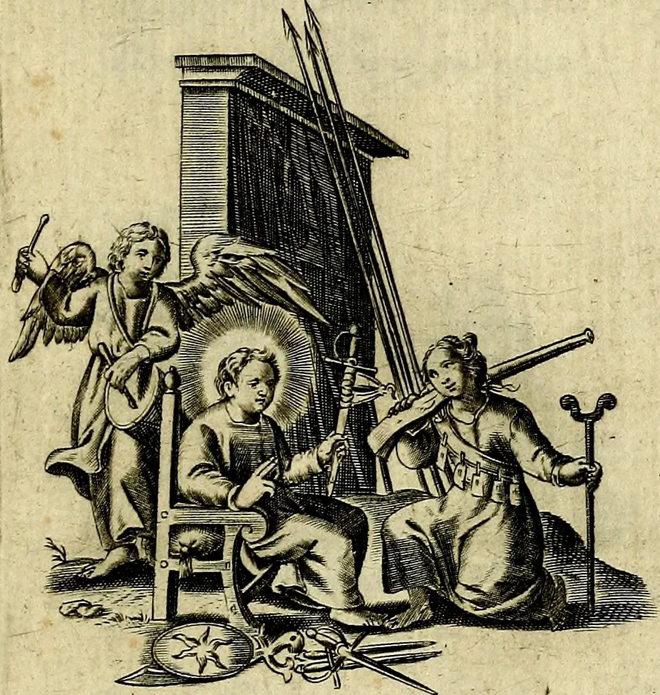 An illustration from Les emblemes d'amour divin et humain ensemble : expliquez par des vers françois, 1640, leaf 78