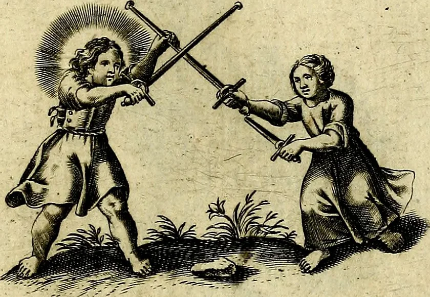 An illustration from Les emblemes d'amour divin et humain ensemble : expliquez par des vers françois, 1640, leaf 80