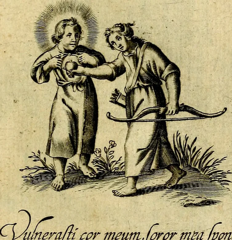 An illustration from Les emblemes d'amour divin et humain ensemble : expliquez par des vers françois, 1640, leaf 90