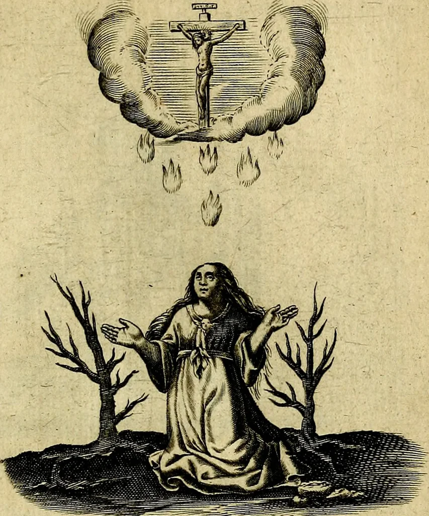 An illustration from Les emblemes d'amour divin et humain ensemble : expliquez par des vers françois, 1640, leaf 94