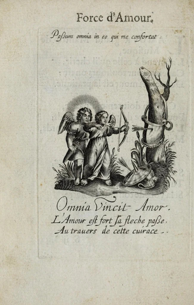 An illustration from Les emblemes d'amour diuin et humain ensemble, 1631, leaf 128