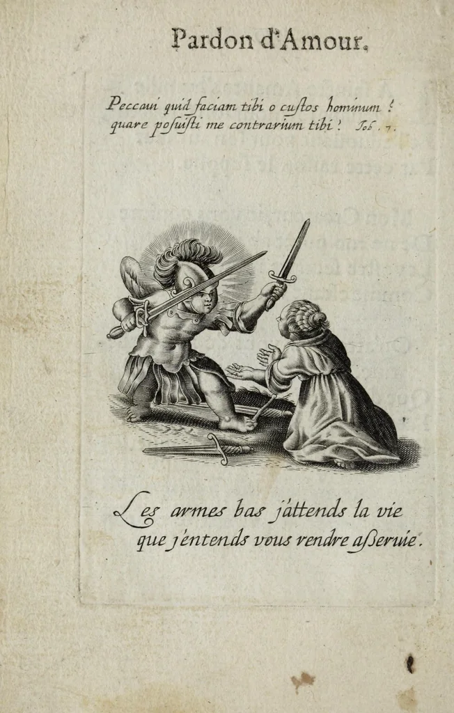 An illustration from Les emblemes d'amour diuin et humain ensemble, 1631, leaf 154