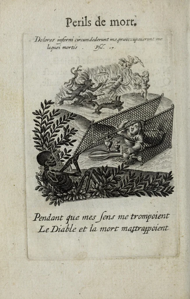 An illustration from Les emblemes d'amour diuin et humain ensemble, 1631, leaf 160