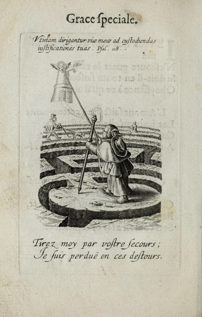 An illustration from Les emblemes d'amour diuin et humain ensemble, 1631, leaf 176