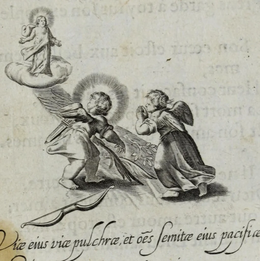An illustration from Les emblemes d'amour diuin et humain ensemble, 1631, leaf 24