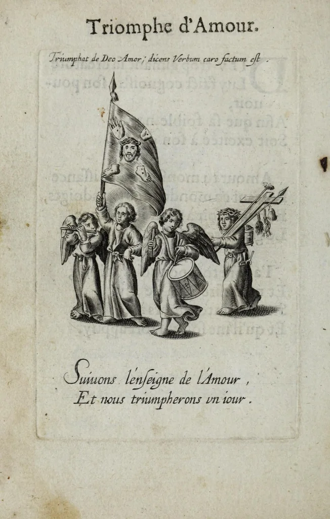 An illustration from Les emblemes d'amour diuin et humain ensemble, 1631, leaf 28