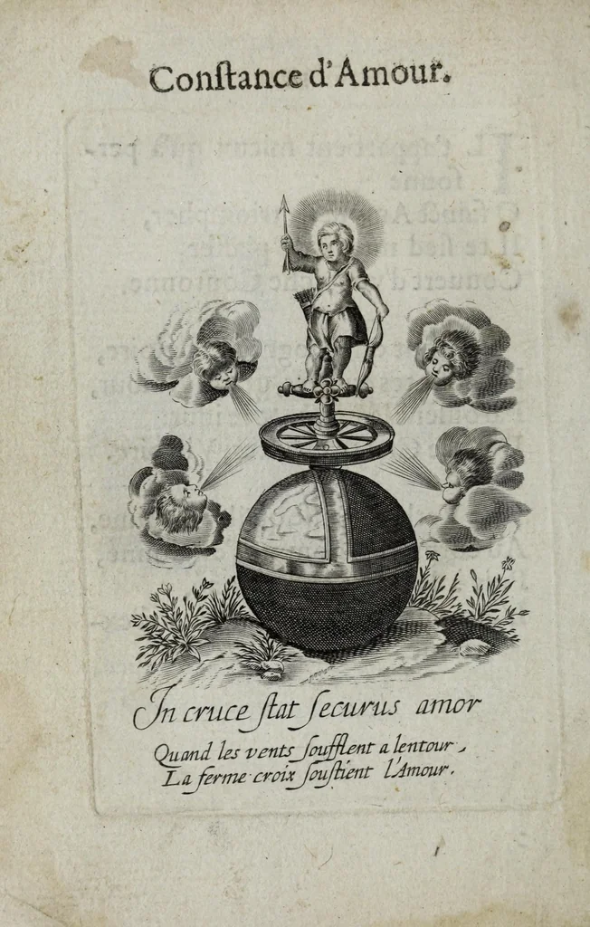 An illustration from Les emblemes d'amour diuin et humain ensemble, 1631, leaf 30