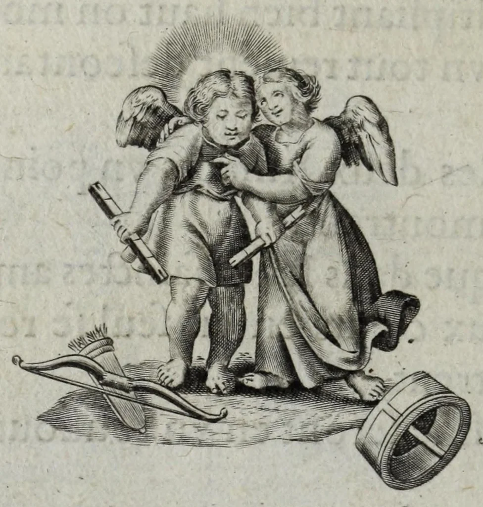 An illustration from Les emblemes d'amour diuin et humain ensemble, 1631, leaf 46