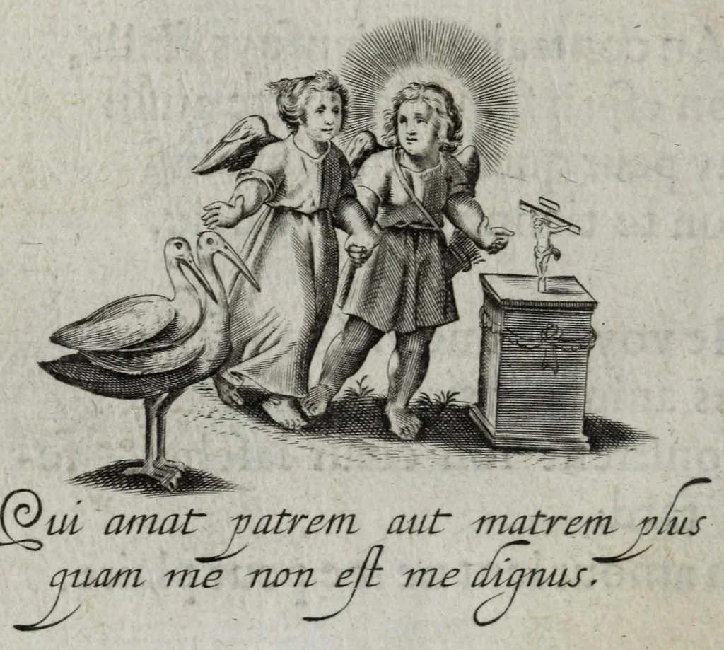 An illustration from Les emblemes d'amour diuin et humain ensemble, 1631, leaf 54