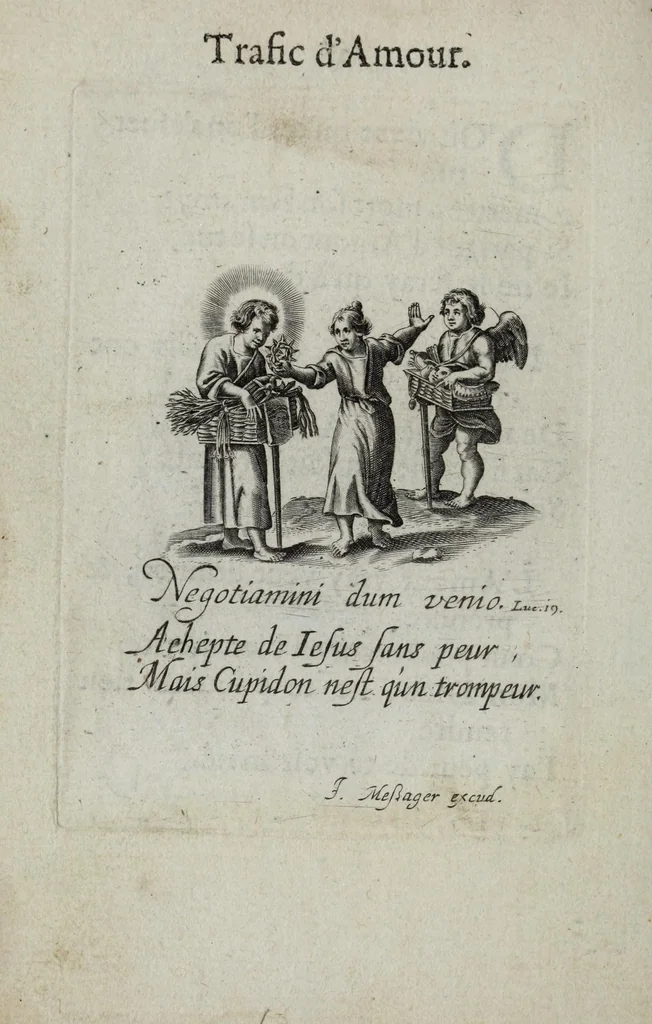 An illustration from Les emblemes d'amour diuin et humain ensemble, 1631, leaf 60