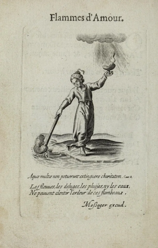 An illustration from Les emblemes d'amour diuin et humain ensemble, 1631, leaf 66