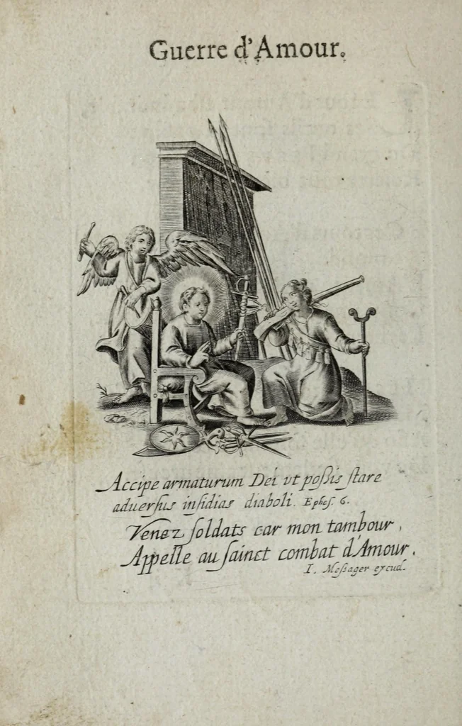 An illustration from Les emblemes d'amour diuin et humain ensemble, 1631, leaf 72