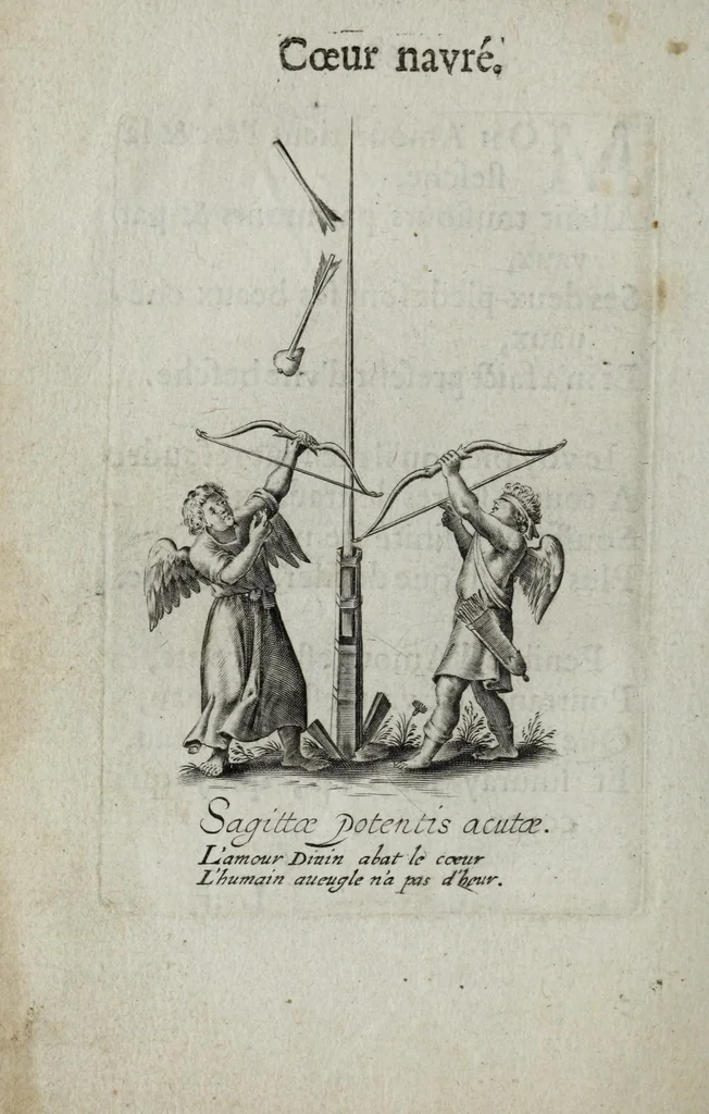 An illustration from Les emblemes d'amour diuin et humain ensemble, 1631, leaf 80