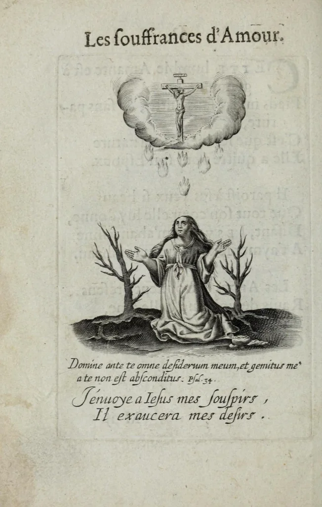 An illustration from Les emblemes d'amour diuin et humain ensemble, 1631, leaf 88