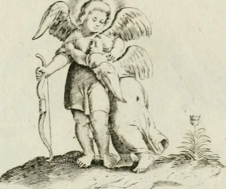An illustration from Les Emblemes d'amovr divin et hvmain ensemble. Expliquez par des vers françois, 1600, leaf 10