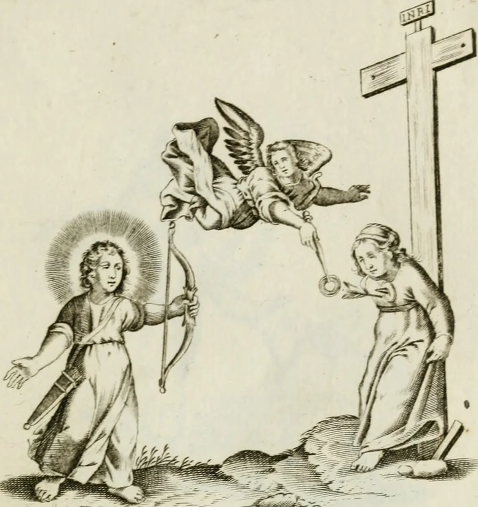 An illustration from Les Emblemes d'amovr divin et hvmain ensemble. Expliquez par des vers françois, 1600, leaf 100