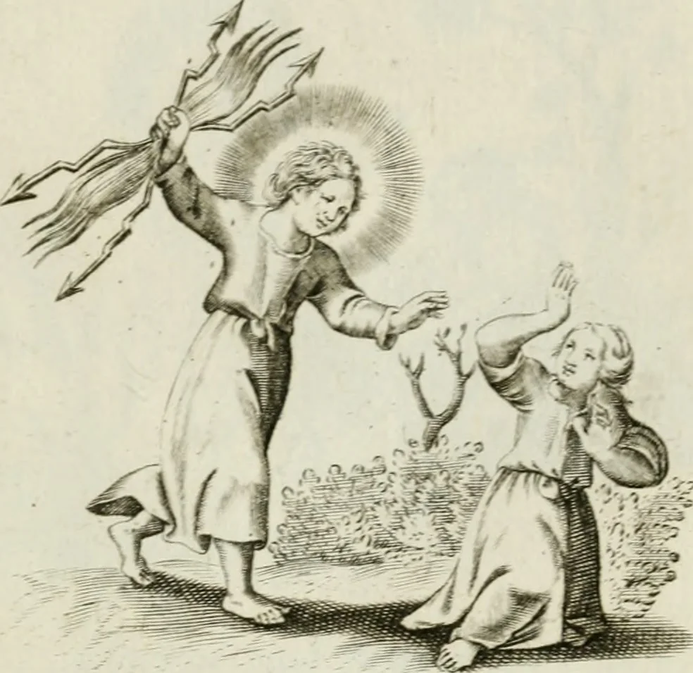 An illustration from Les Emblemes d'amovr divin et hvmain ensemble. Expliquez par des vers françois, 1600, leaf 102