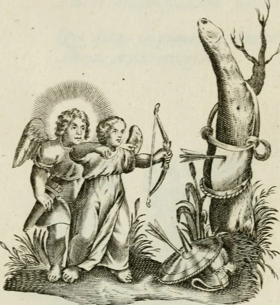 An illustration from Les Emblemes d'amovr divin et hvmain ensemble. Expliquez par des vers françois, 1600, leaf 138