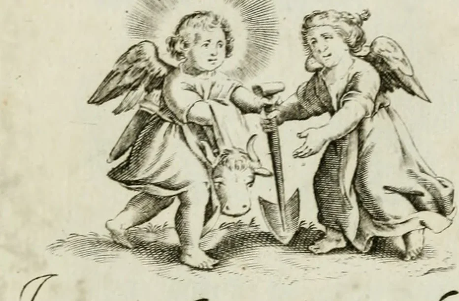 An illustration from Les Emblemes d'amovr divin et hvmain ensemble. Expliquez par des vers françois, 1600, leaf 142