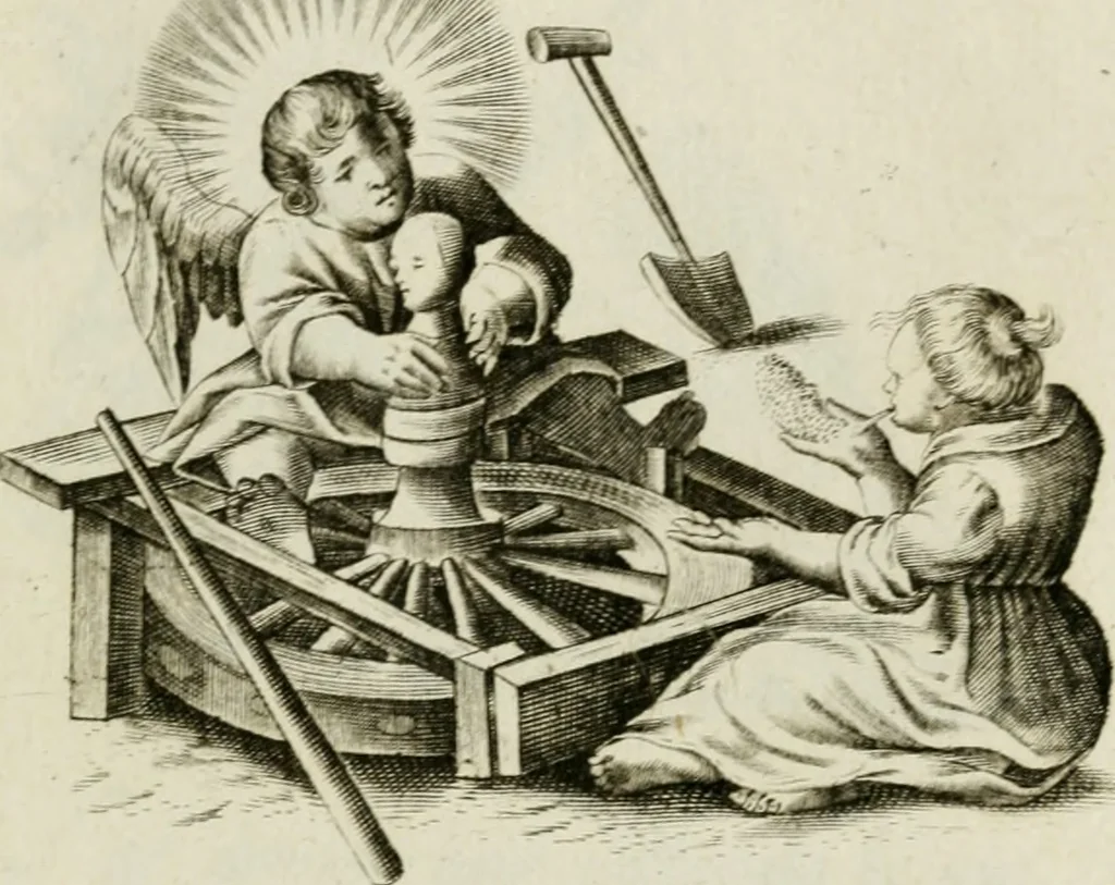 An illustration from Les Emblemes d'amovr divin et hvmain ensemble. Expliquez par des vers françois, 1600, leaf 162