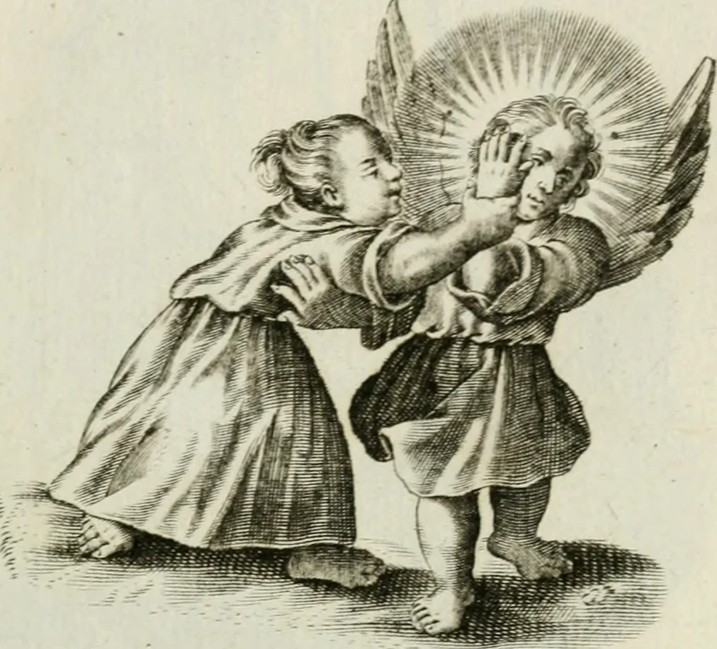An illustration from Les Emblemes d'amovr divin et hvmain ensemble. Expliquez par des vers françois, 1600, leaf 166