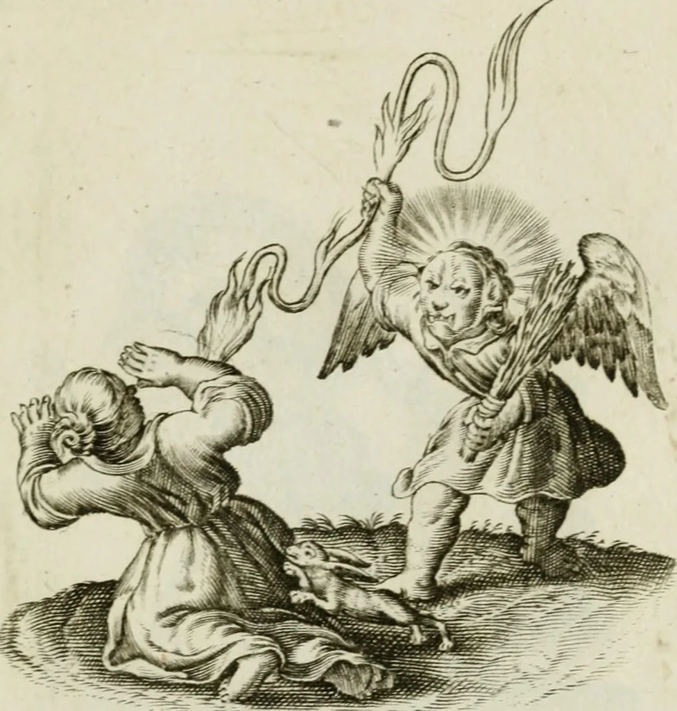 An illustration from Les Emblemes d'amovr divin et hvmain ensemble. Expliquez par des vers françois, 1600, leaf 190