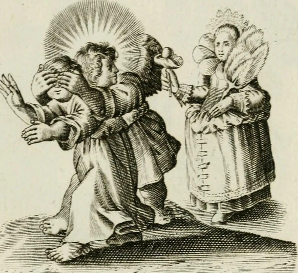 An illustration from Les Emblemes d'amovr divin et hvmain ensemble. Expliquez par des vers françois, 1600, leaf 192