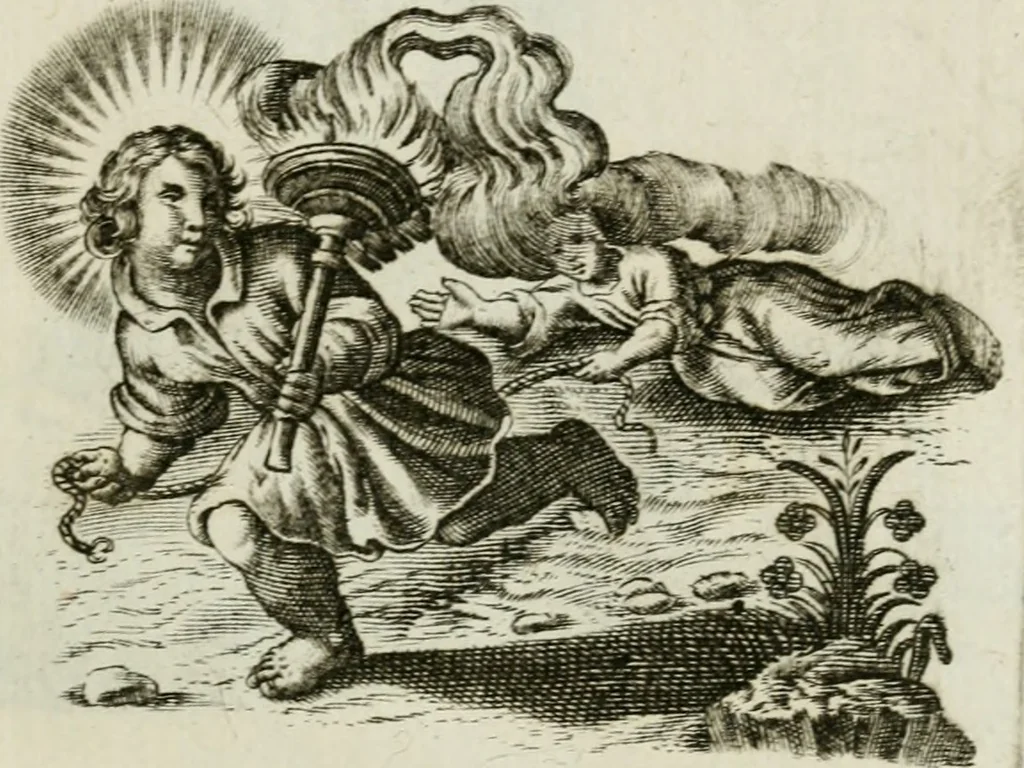 An illustration from Les Emblemes d'amovr divin et hvmain ensemble. Expliquez par des vers françois, 1600, leaf 198